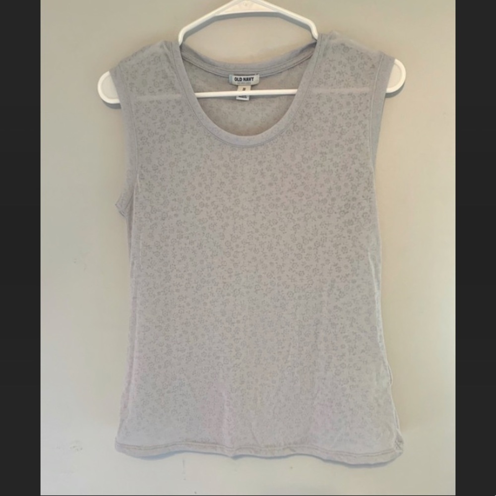 Old Navy Floral Muscle Tee Tank Top